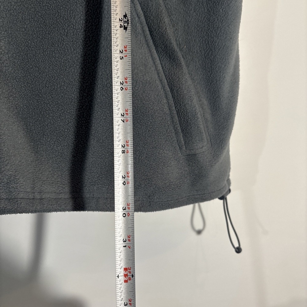 HIPPO Fleece Vest Gray Heathered Full Zip Pockets Logo Men's Size XL VTG - Picture 8 of 12